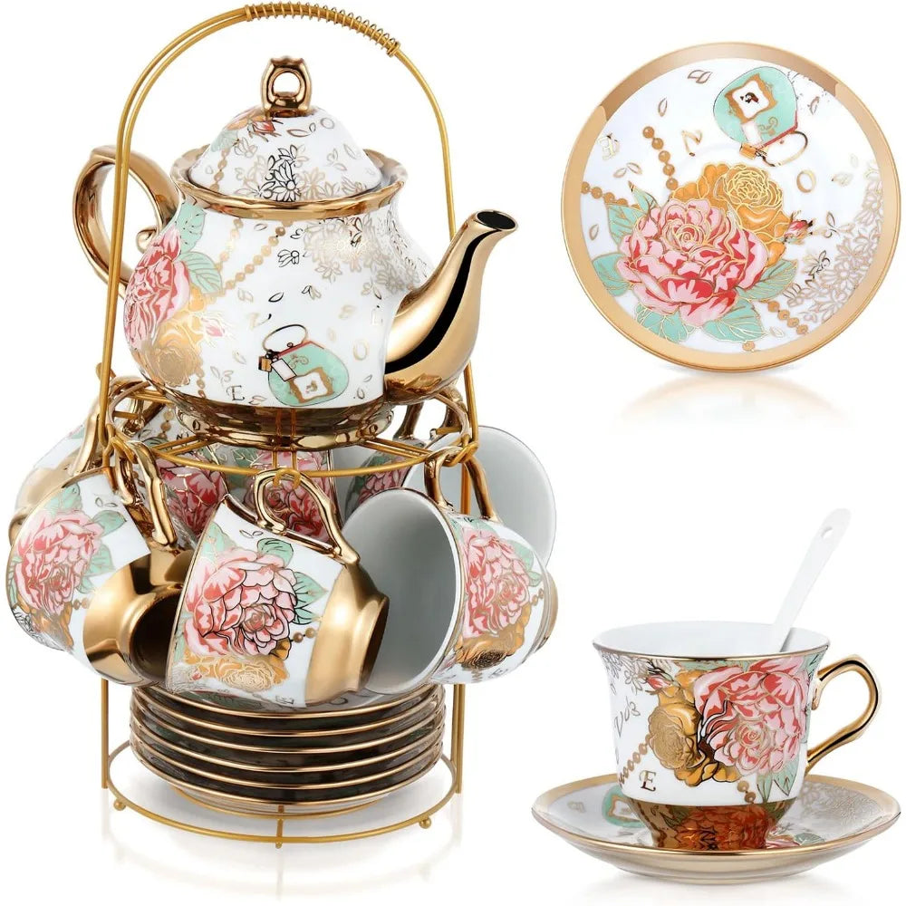 European Ceramic Tea Party Set