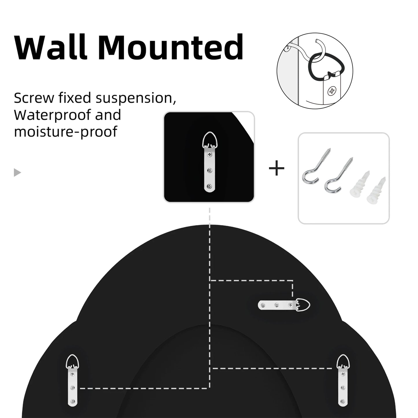 Arched Crystal Crushed Diamond Vanity Accent Mirror