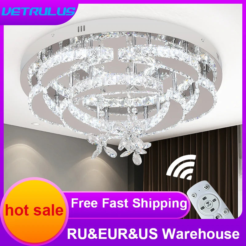 Luxury K9 Led Crystal Chandelier