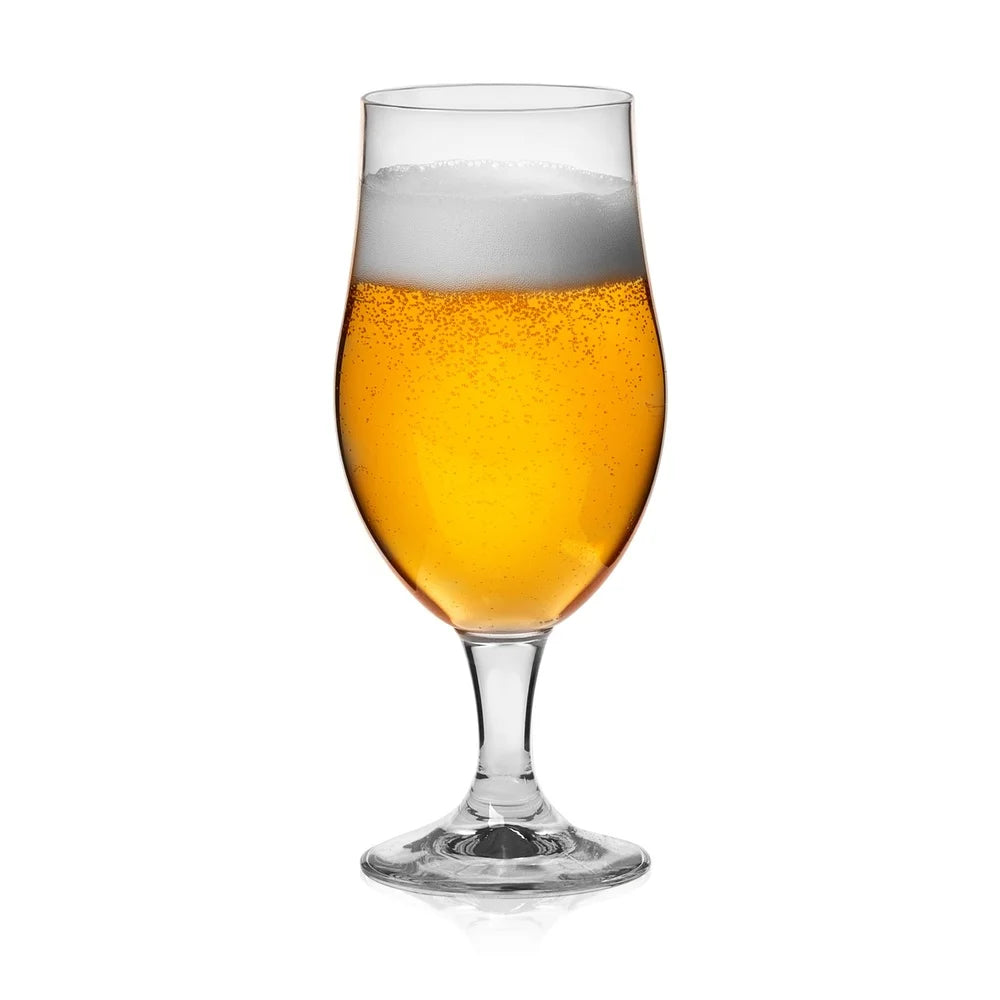 Set of 6 Elegant Belgian Tulip Beer Glasses