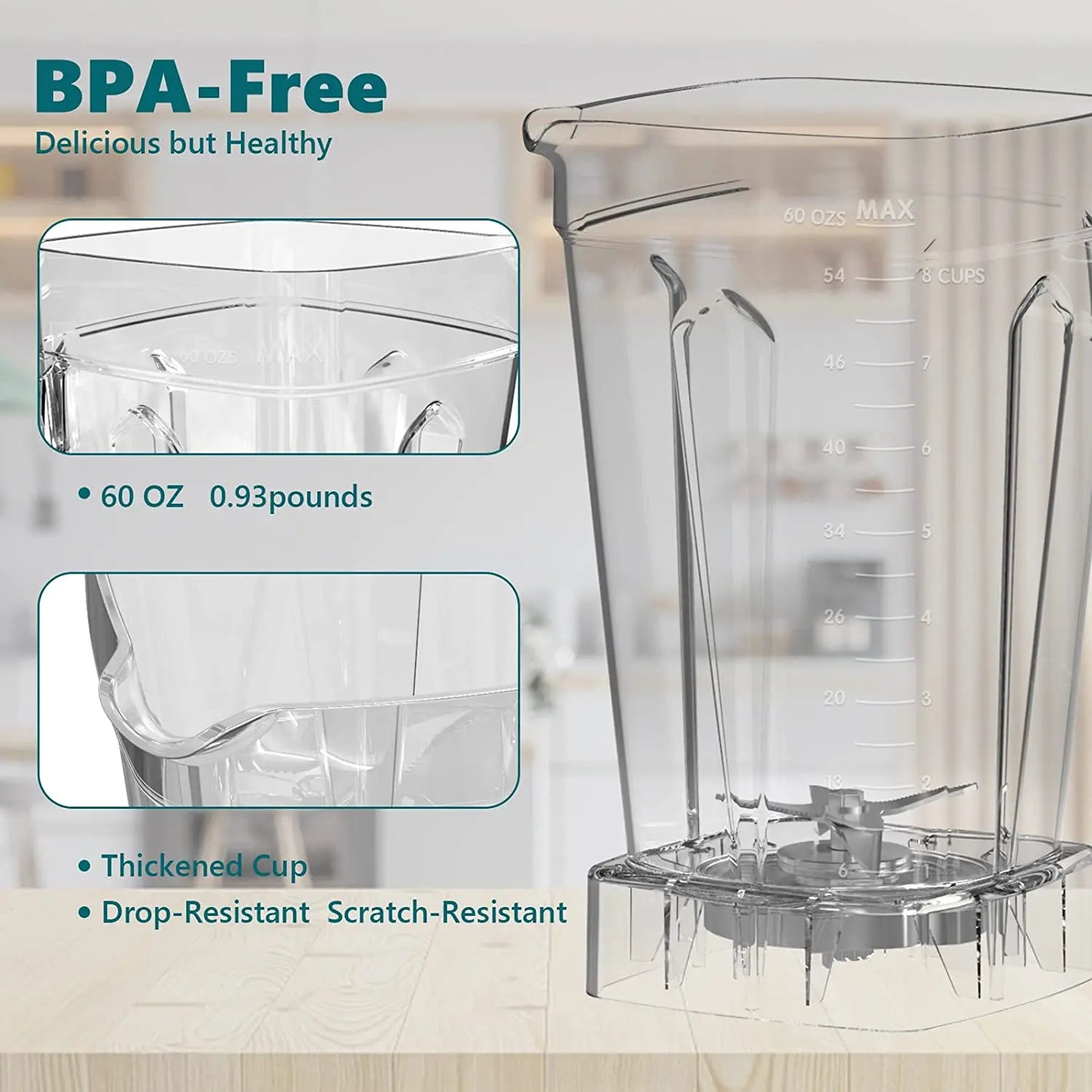 BioloMix 1800W Mini Pro Professional-Grade Smoothie Blender