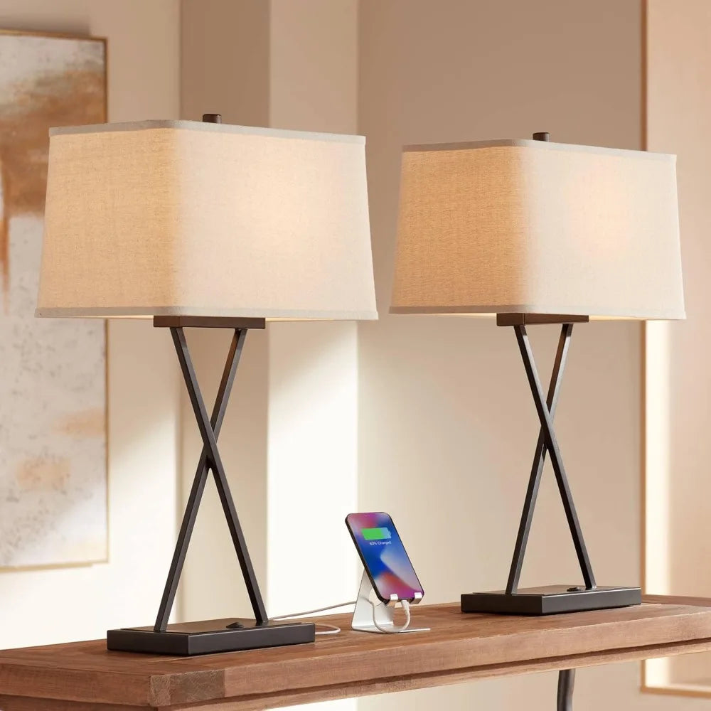 Modern Table Lamps 26.5" High Set of 2