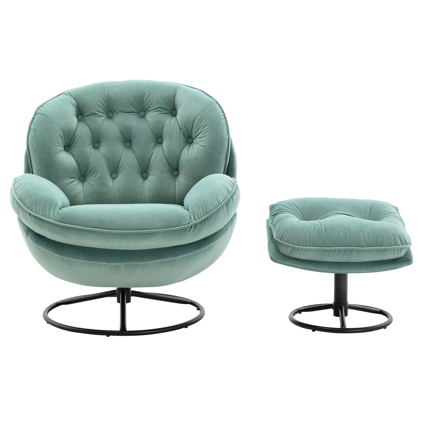 Accent Lounge Chair with Ottoman