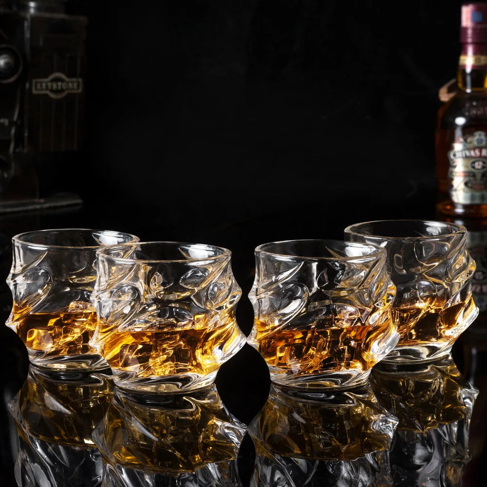 Oversized Emperor Whiskey Glasses Set of 4