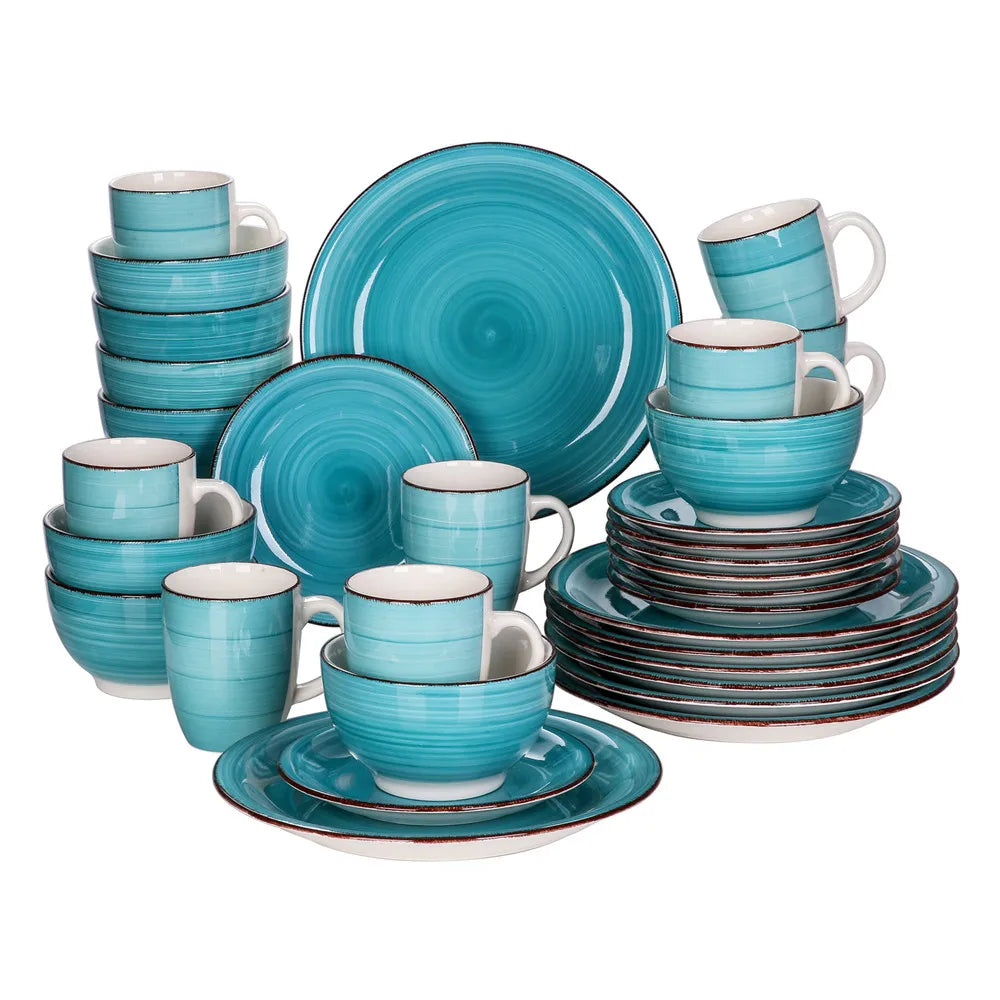 16/32/48-Pieces Vintage Porcelain Dinnerware Set