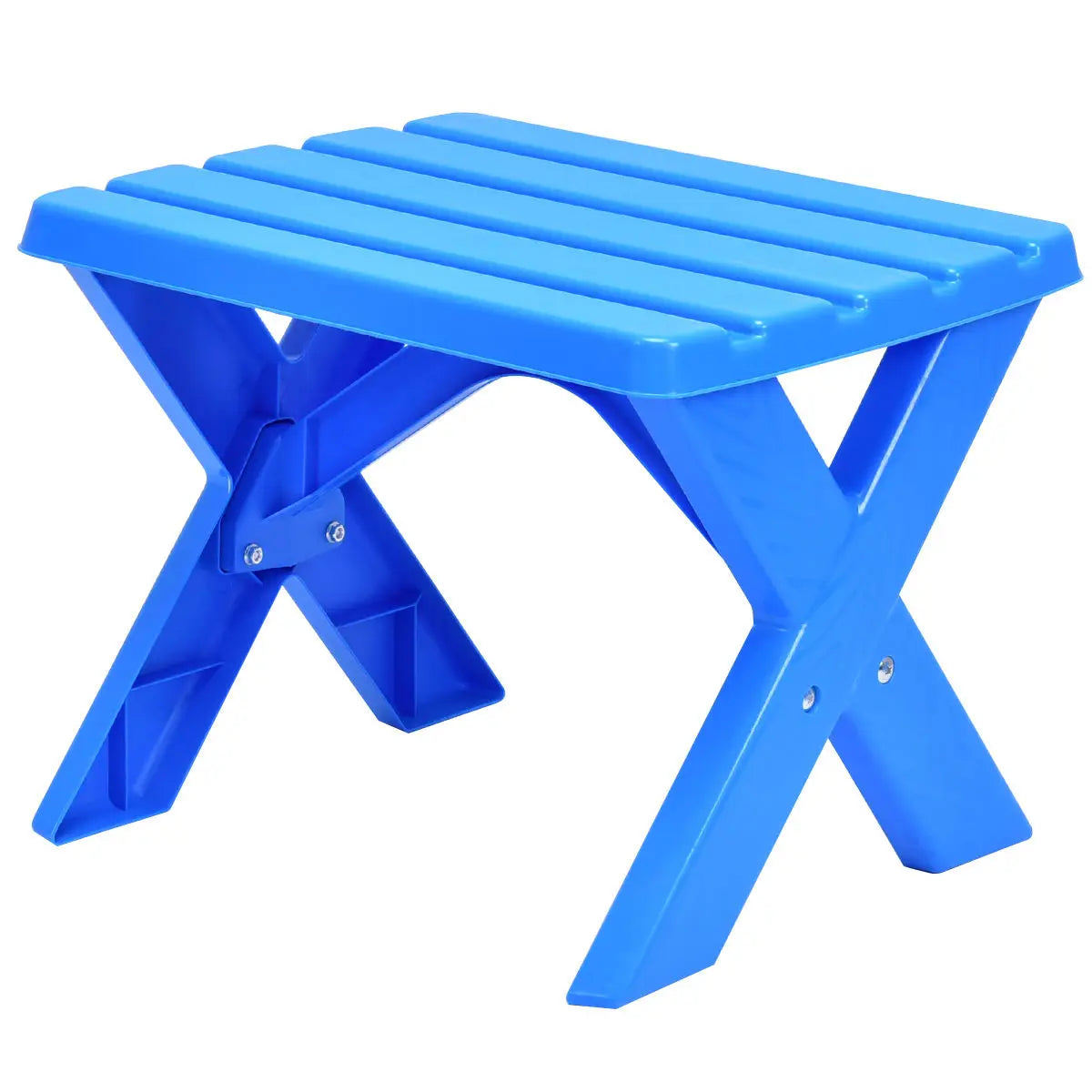 Plastic Children Kids Table & Chair Set 3-Piece Play Furniture In/Outdoor (Blue)