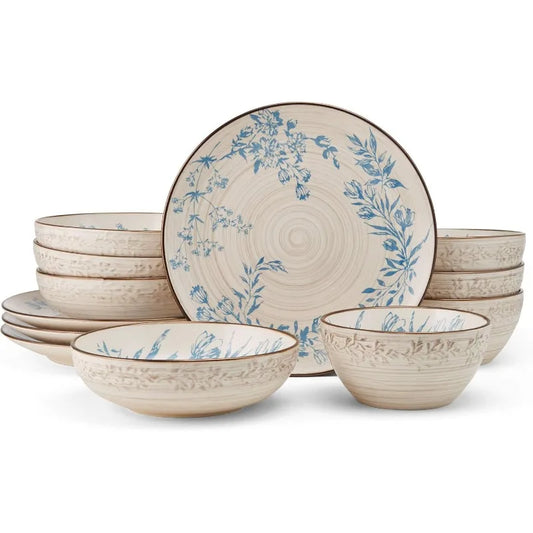 Bella 12 Piece Dinnerware Set, Service For 4