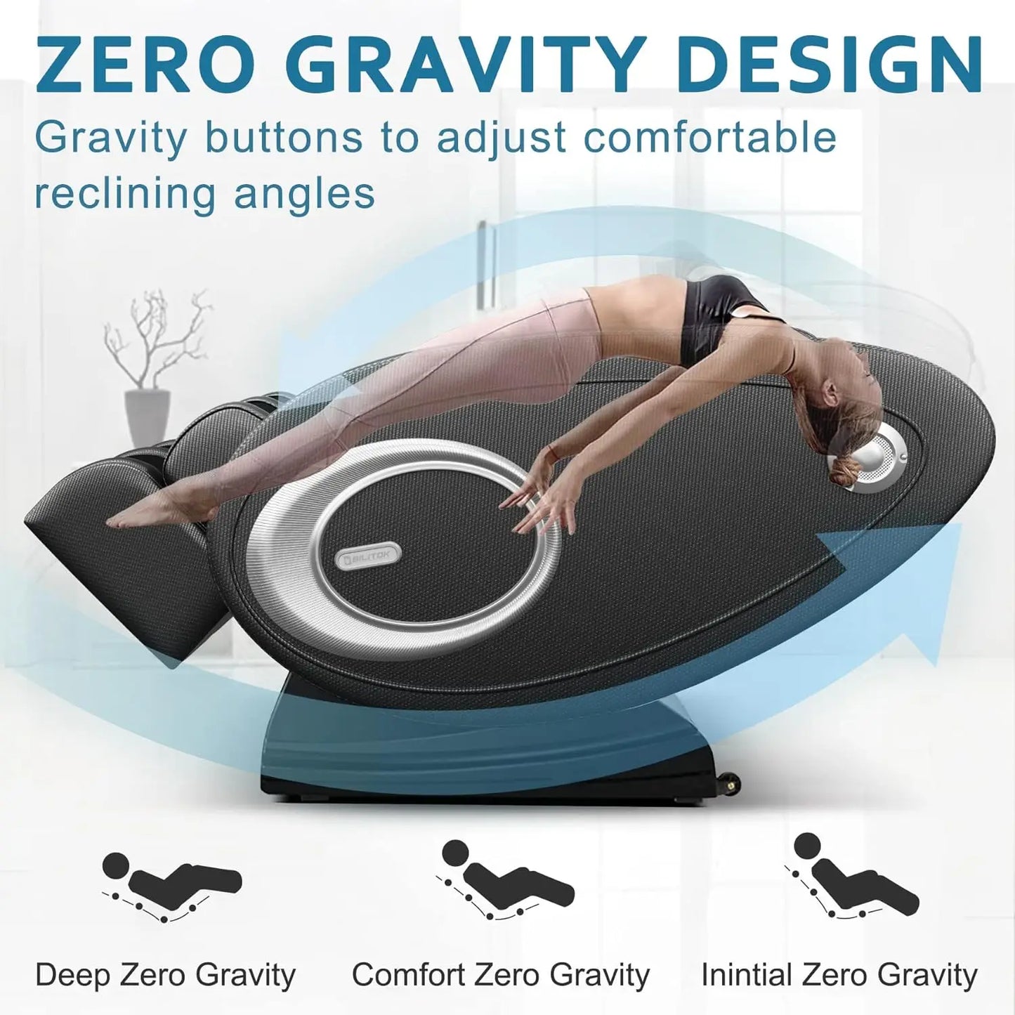 Massage Chair Recliner with Zero Gravity, Full Body Air Pressure, Easy to Use at Home