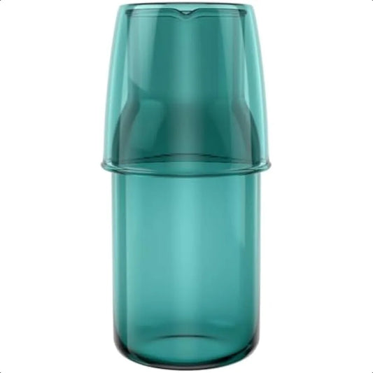 Glass Bedside Water Carafe with Tumbler Set