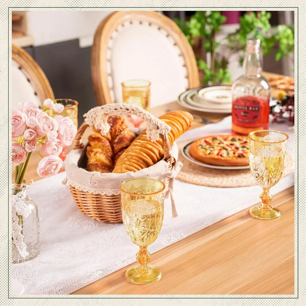 7.5oz Plastic Wine Glasses Set of 48 - Amber