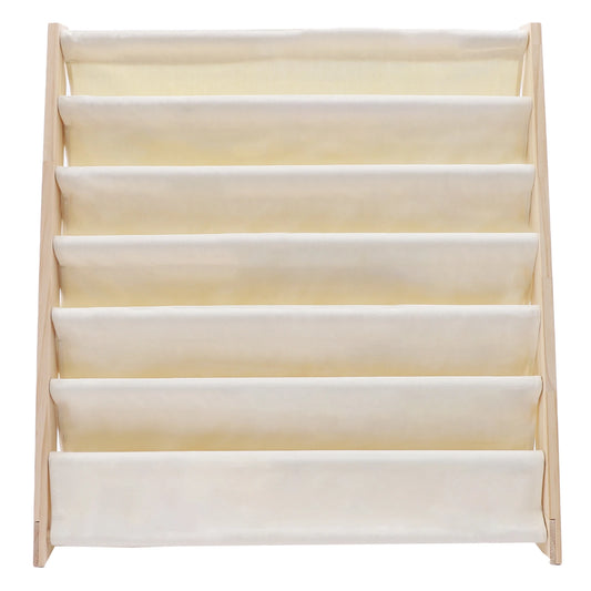 Natural Beige 6-Layer Book Rack