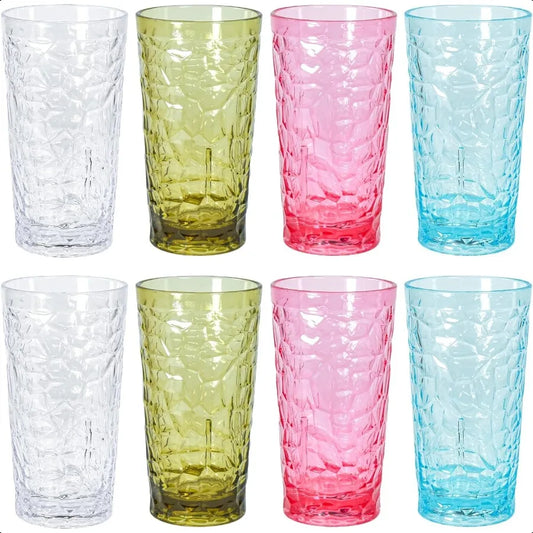 8 Pack, 20oz, 4 - Colors Acrylic Tumblers