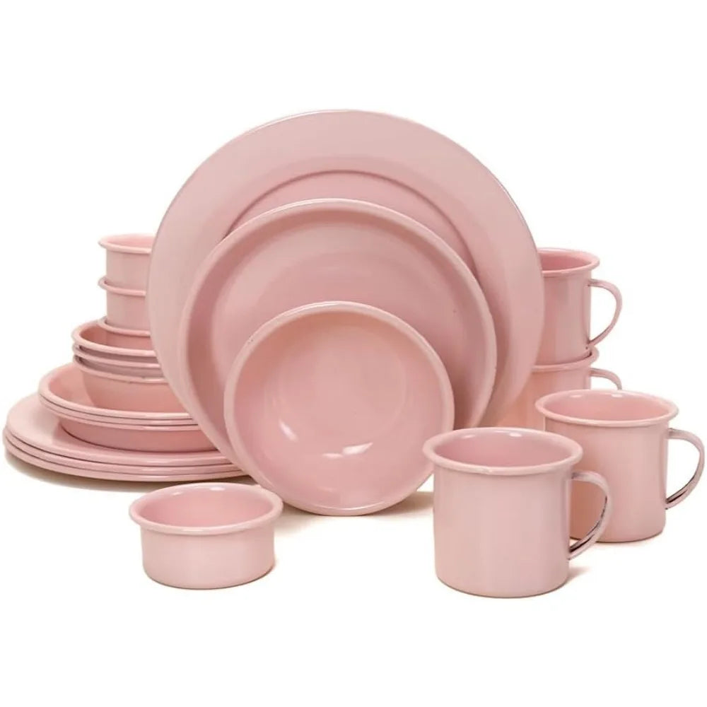 20-Piece Splattered Ceramic Tableware Set