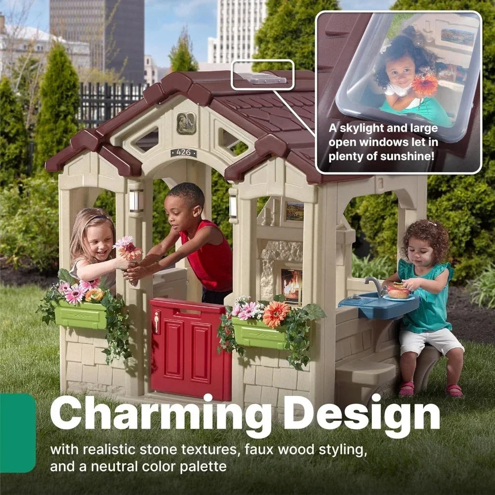 Toddler's Charming Cottage Kids Playhouse