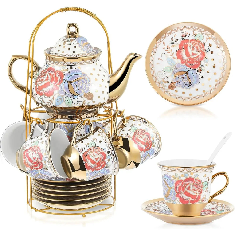 European Ceramic Tea Party Set