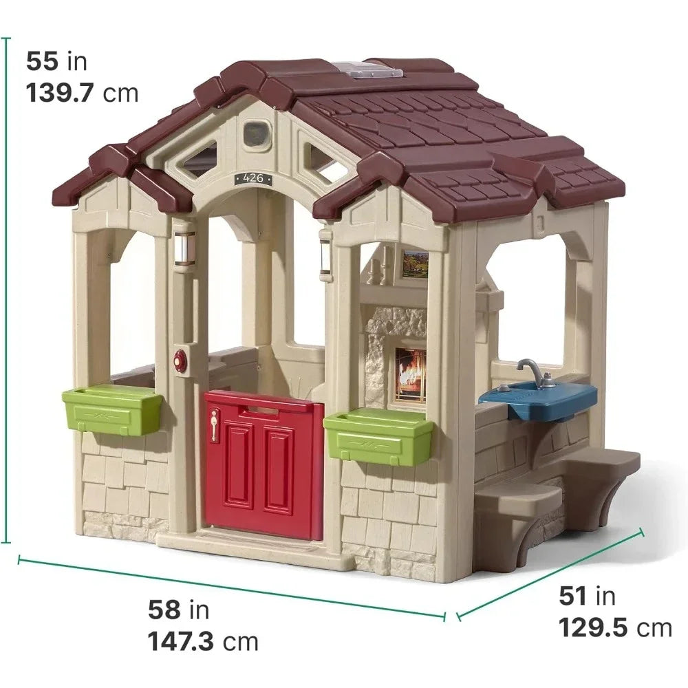 Toddler's Charming Cottage Kids Playhouse