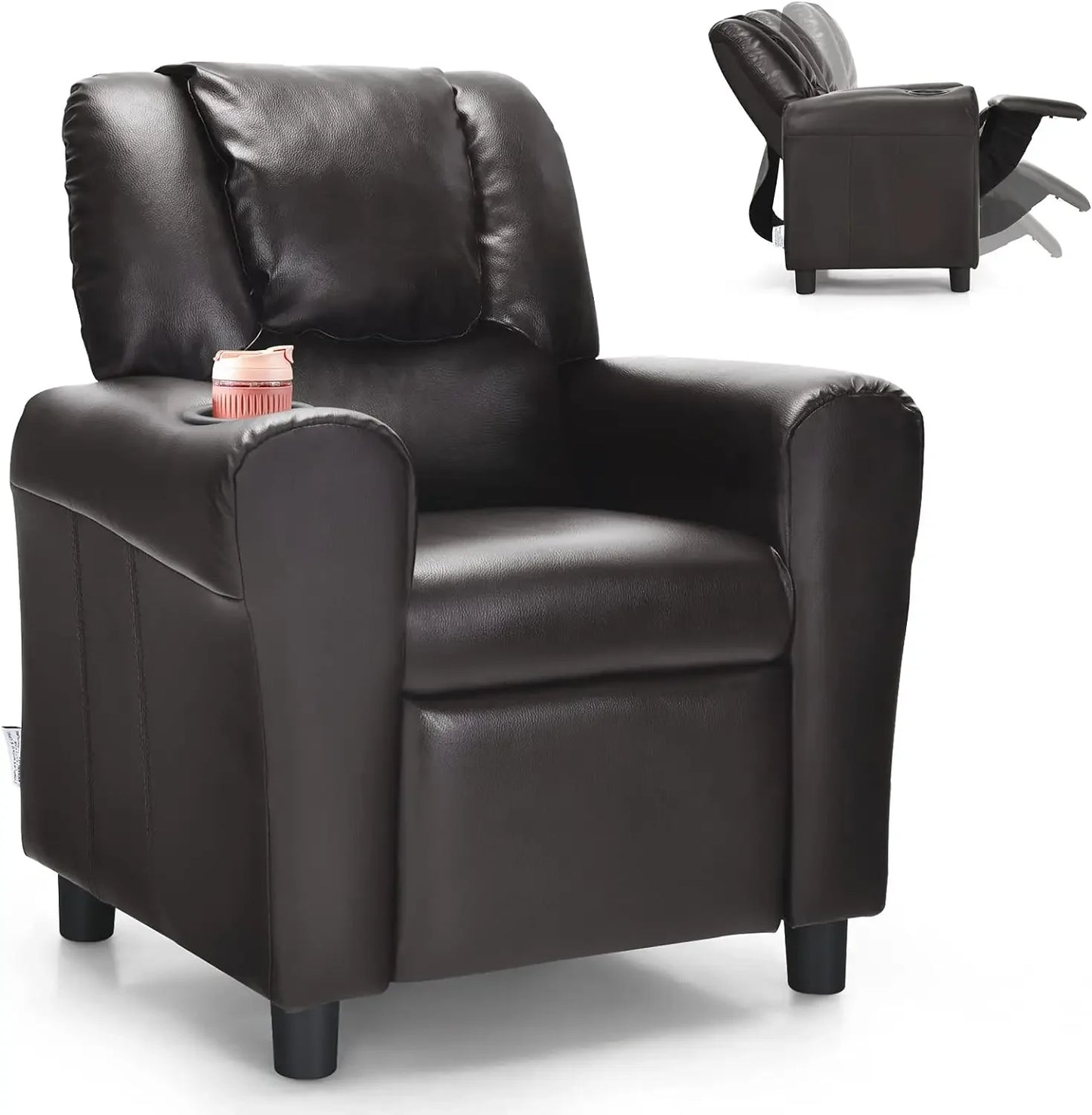 Comfort Corner Kids Recliner Chair with Cup Holder