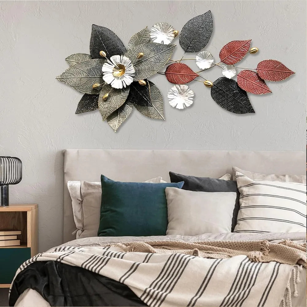 Stunning 3D Metal Flower Bohemian Wall Decor