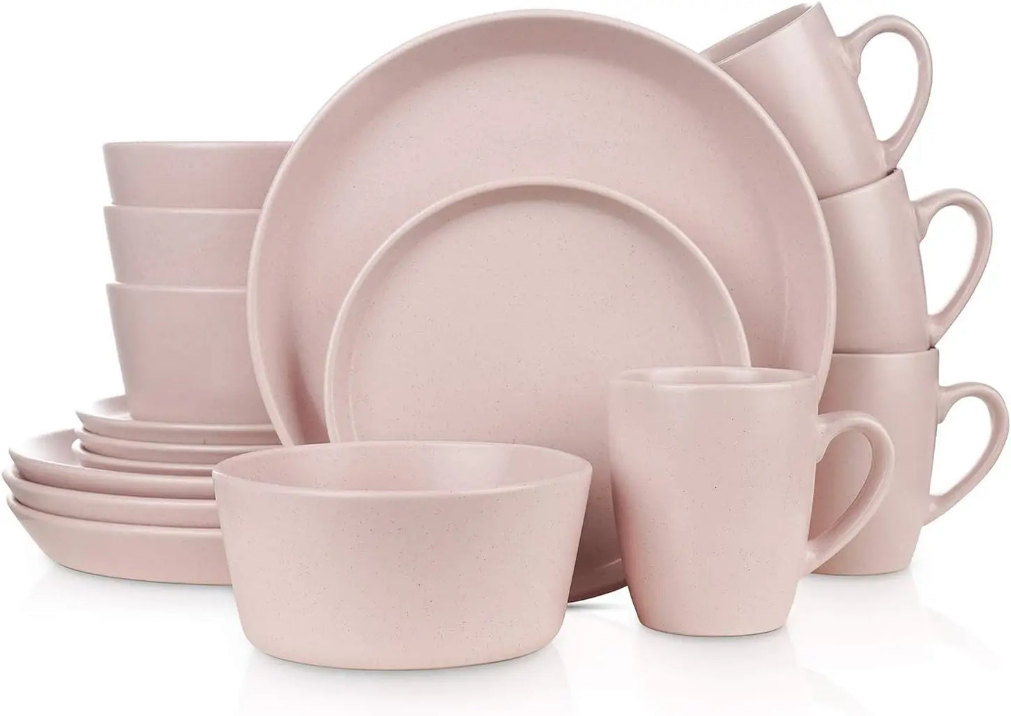 16-Piece Modern Stoneware Dinnerware Set