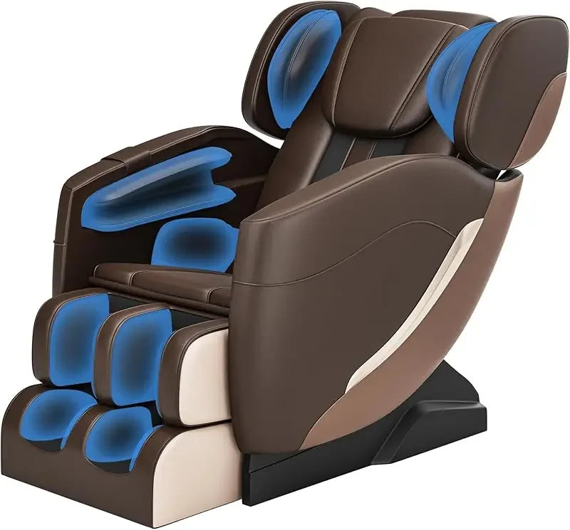 Full Body Zero Gravity Chair with Auto Modes, 8 Fix Point Rollers, Bluetooth, Foot Massage, Heating Function