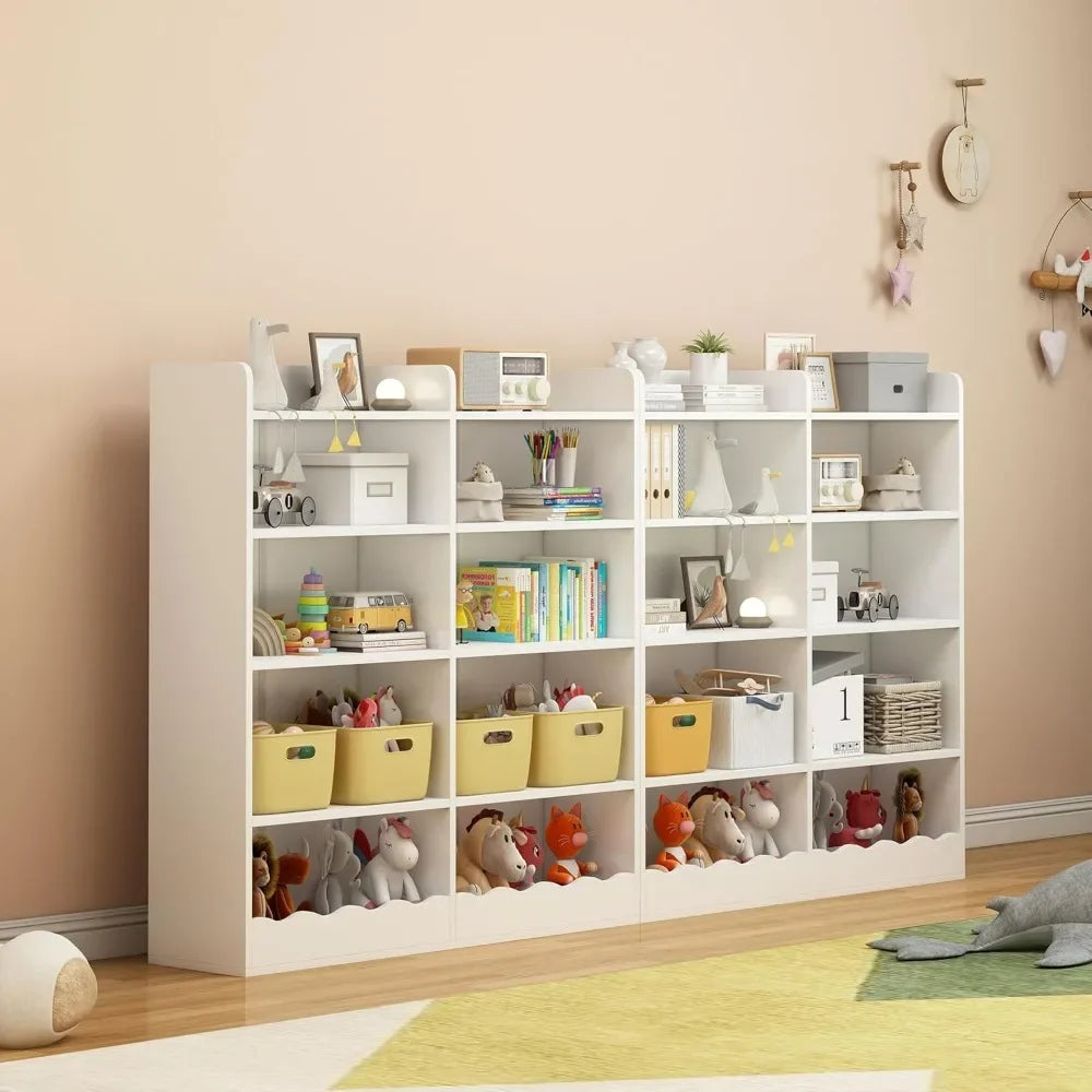 10 Cube, Kids Bookshelf and Toy Storage Organizer