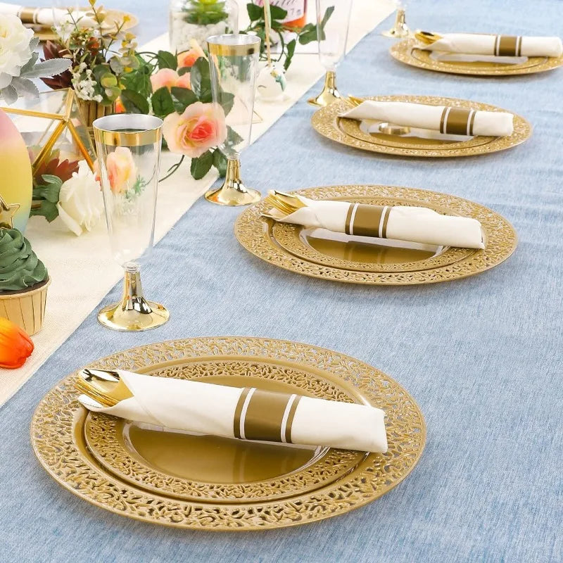 30-Guest Disposable Dinnerware Set