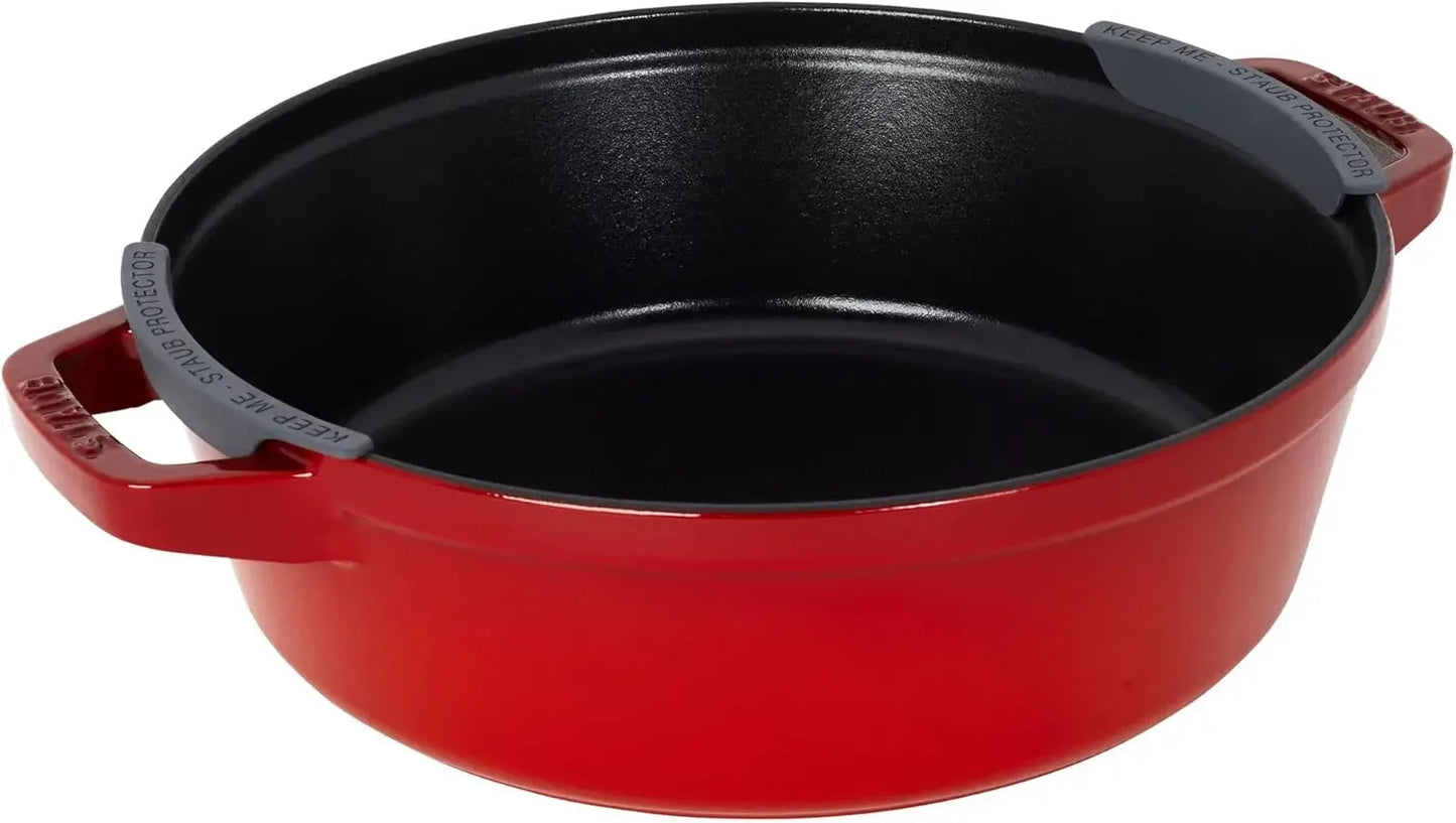 Cast Iron 4-pc, Stackable Space-Saving Cookware Set