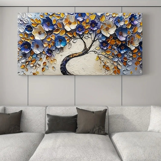 Boho Style Floral Tree Canvas Abstract - 3 sizes