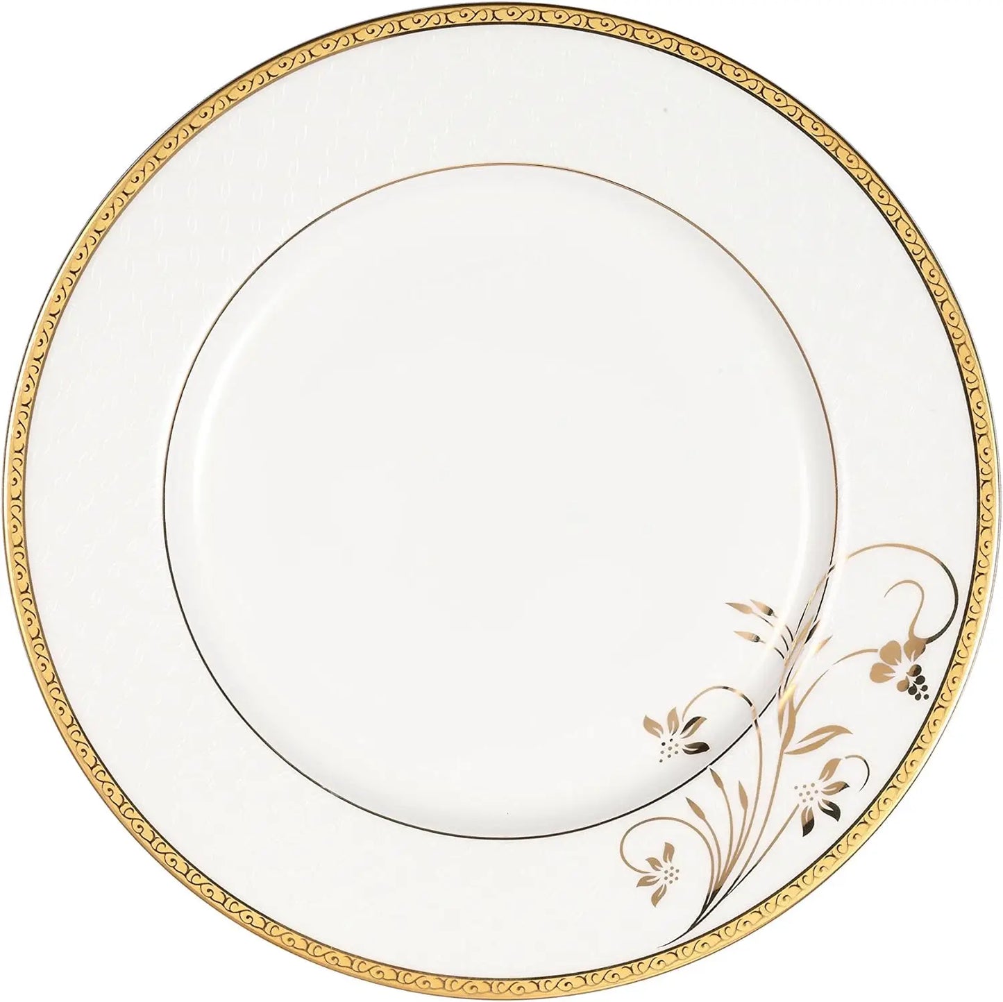 57-Piece 24K Gold Floral Design Dinnerware Set, Service for 8