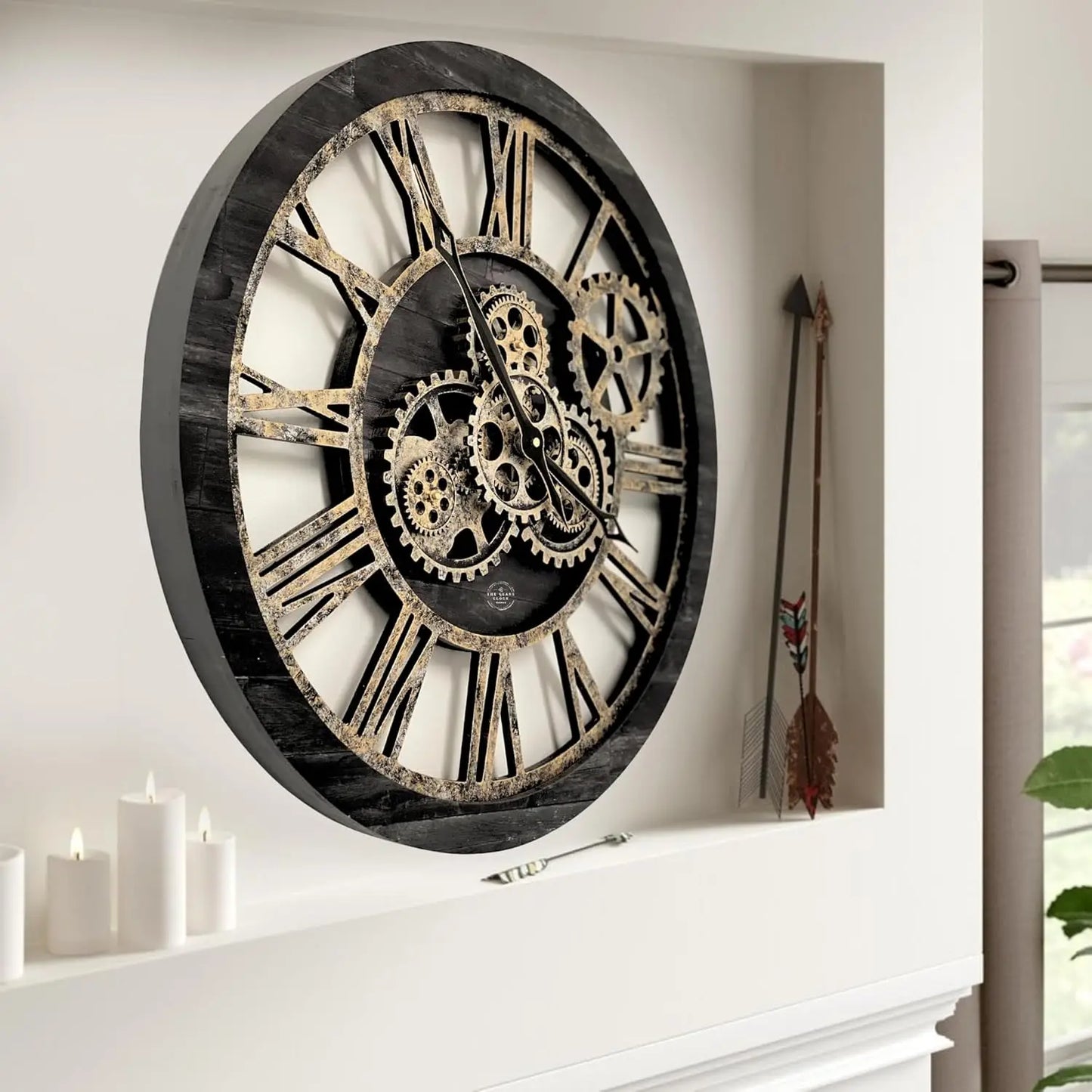 The Original Real Moving Gear Wall Clock (24 inch (60cm)