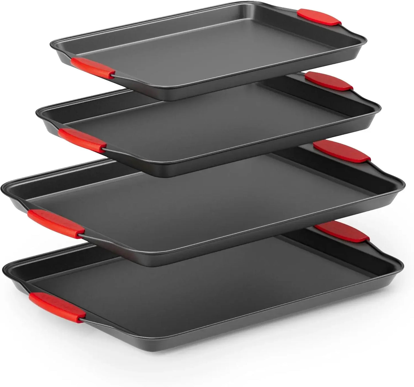 10pcs Nonstick Stackable Bakeware Set - Durable, Easy Release Baking Set,