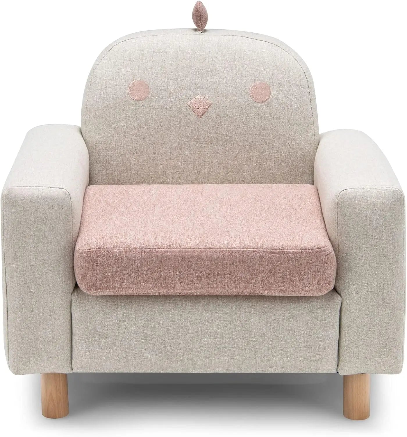 Cartoon Sofa Chair W/Wood Frame, Thick Cushion