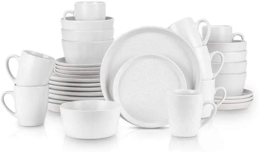 16-Piece Modern Stoneware Dinnerware Set