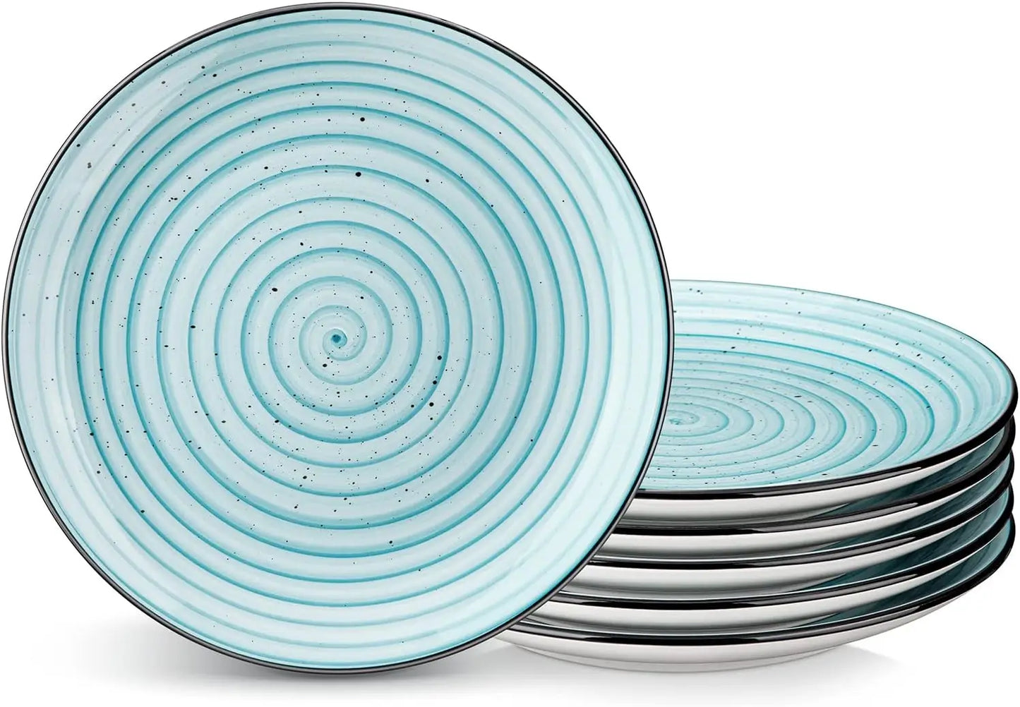 Bonbon 10.5 Inch Dinner Plates Set of 6, Microwave & Dishwasher Safe