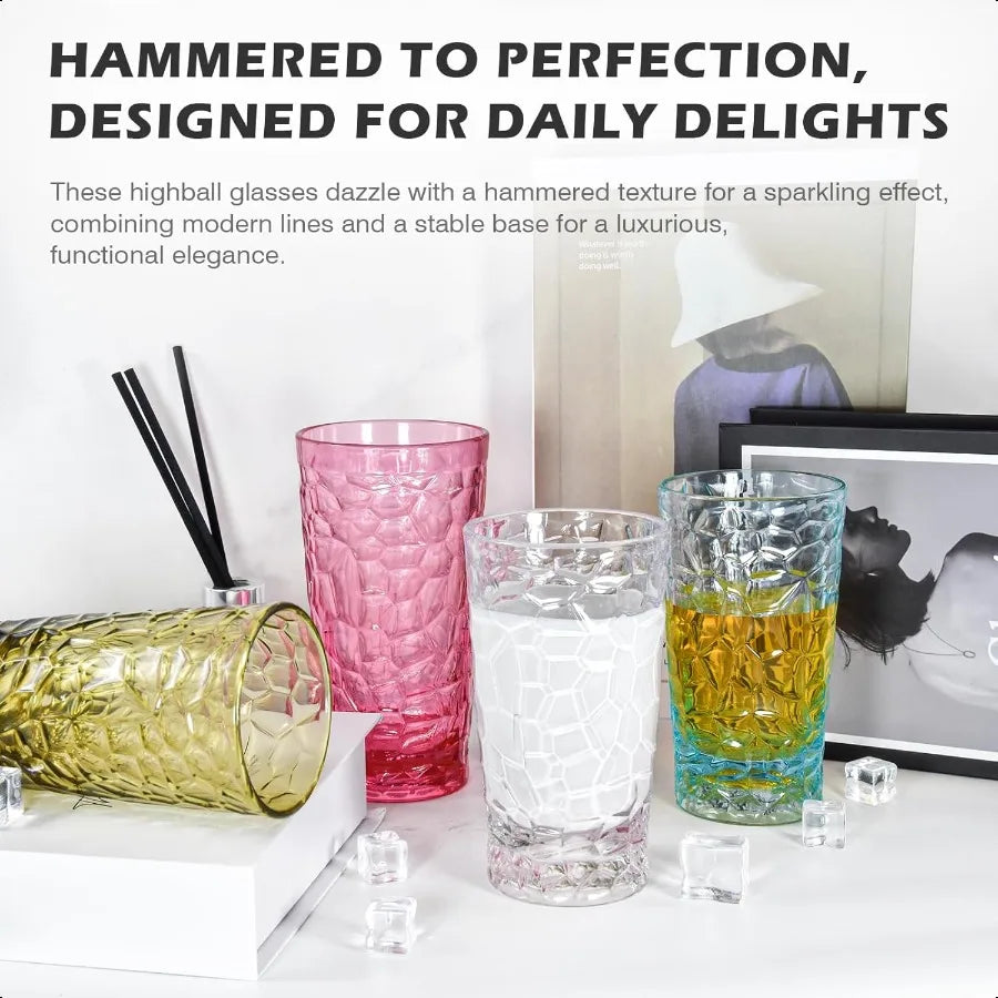 8 Pack, 20oz, 4 - Colors Acrylic Tumblers