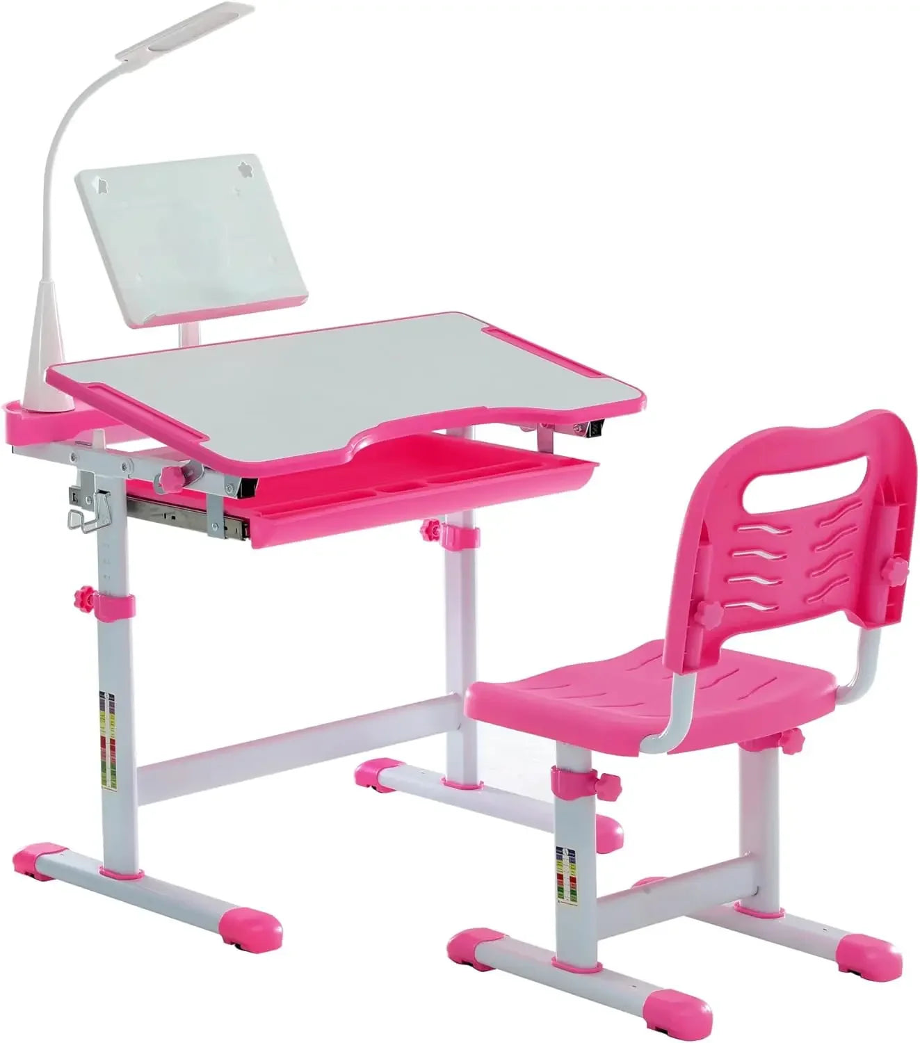 Height Adjustable Kid's Study Desk and Chair Set