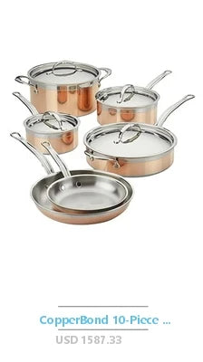 16-Piece Cookware Set with Saucepan, Dutch Oven, Skillet, Stock Pot, Rectangular Dish, Cookbook, Silicone Utensils & Wood Spoon.