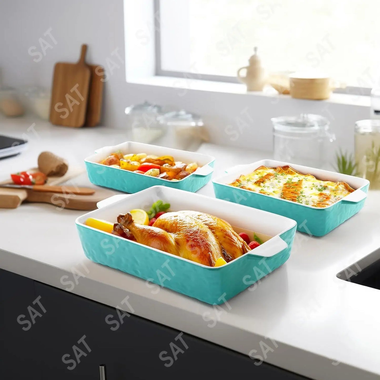 Deep Ceramic Bakeware Set