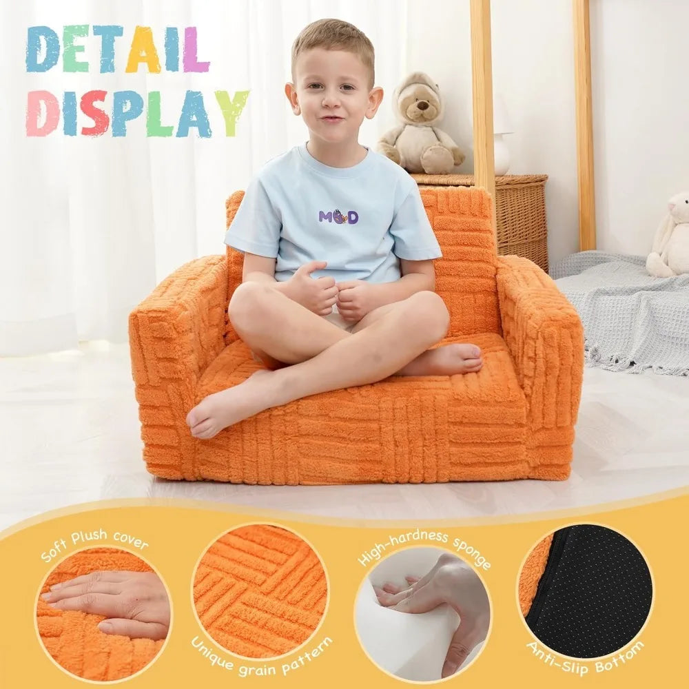 2-in-1 Flannel Fold Out Kid's Couch