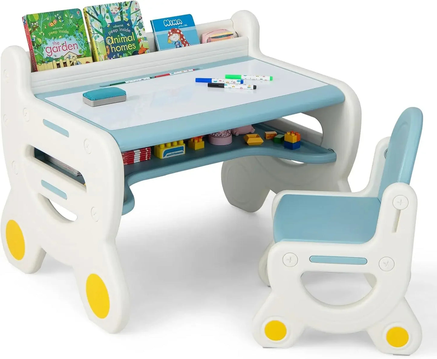 Kids Plastic Activity Table and Chair Set