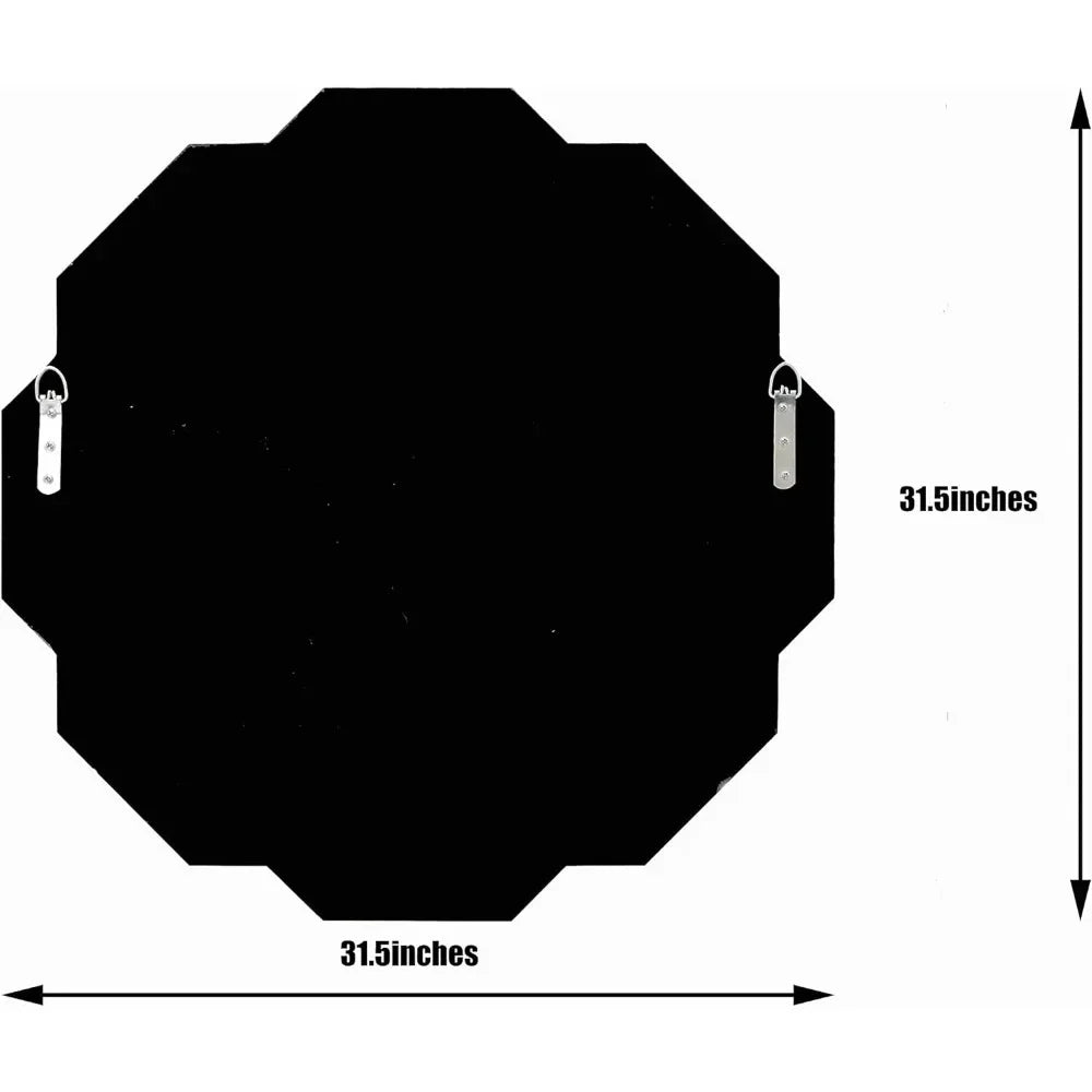 Helicoid Frameless Beveled Wall Decorating Mirror (31.5X31.5inches).