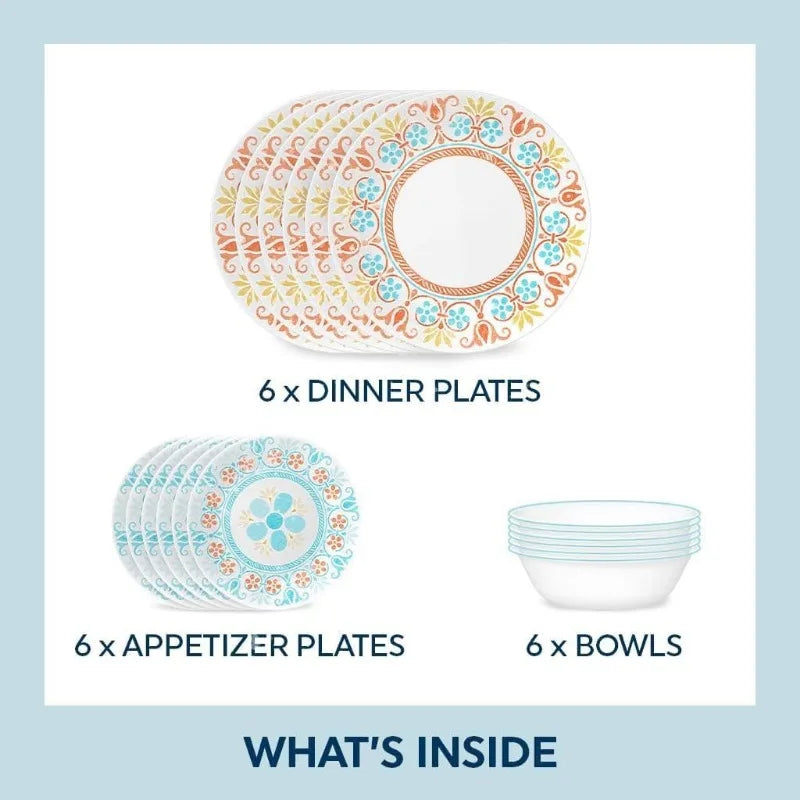 18-Piece Service for 6 Dinnerware Sets