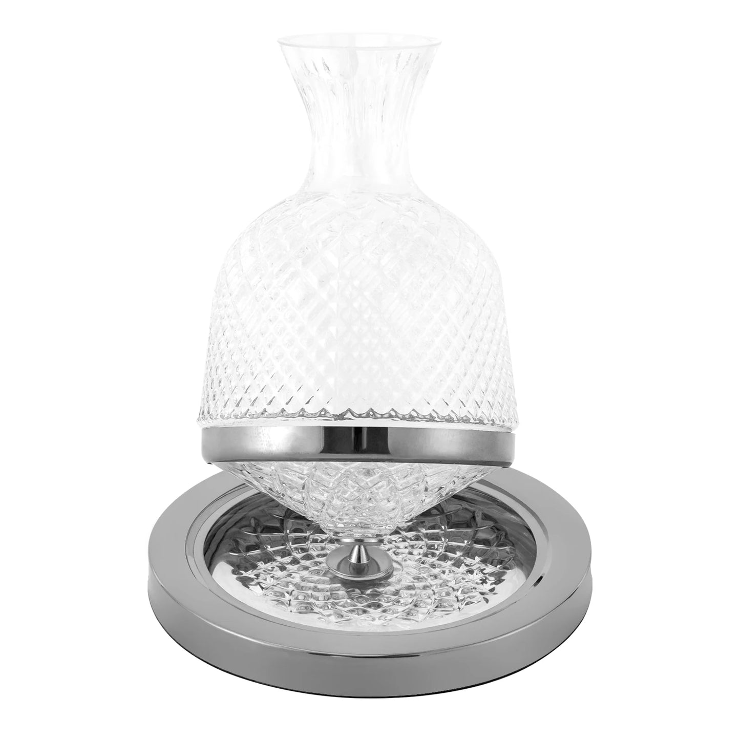 360° Rotating Crystal Glass Red Wine Decanter Set