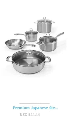 16-Piece Cookware Set with Saucepan, Dutch Oven, Skillet, Stock Pot, Rectangular Dish, Cookbook, Silicone Utensils & Wood Spoon.