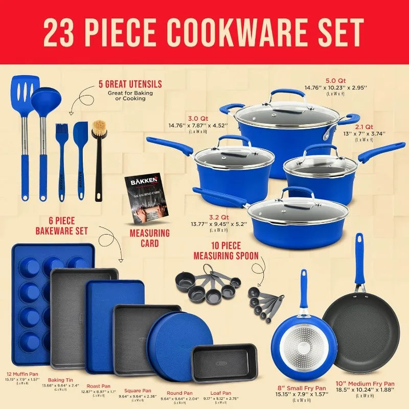 23 Piece Cookware and Bakeware Set