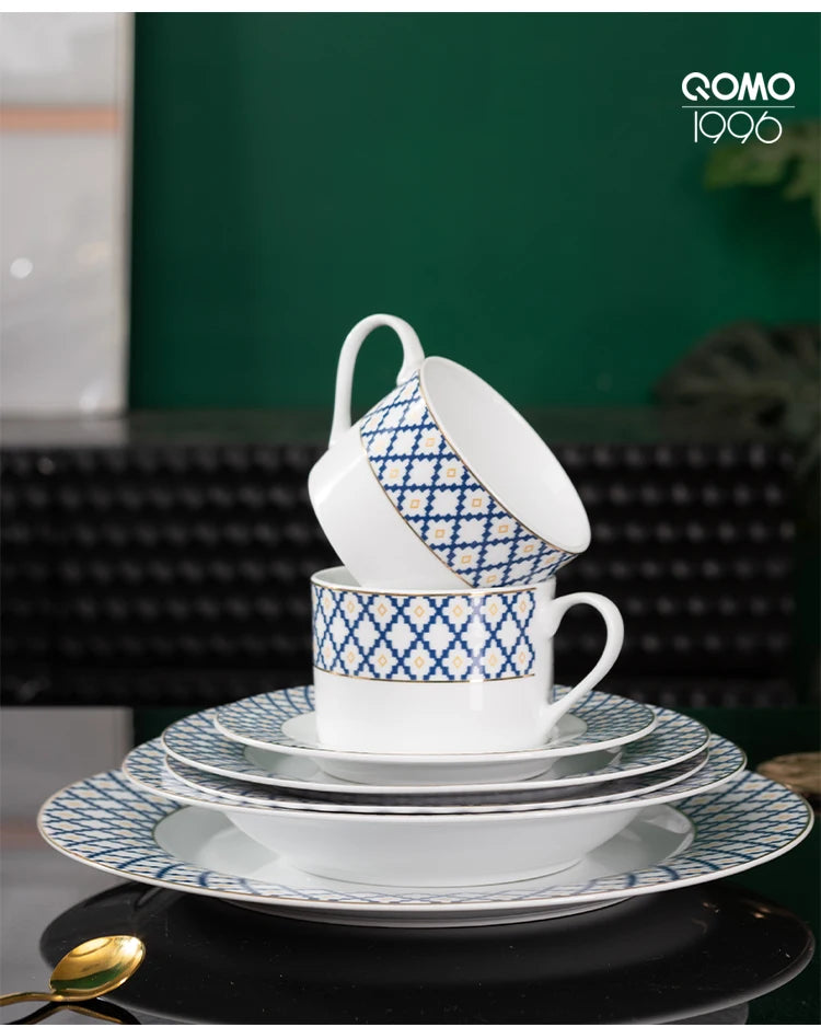 12/24 pieces Porcelain Dinnerware Set