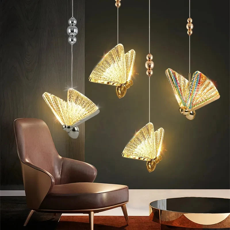 Modern LED Butterfly Pendant Chanderlier