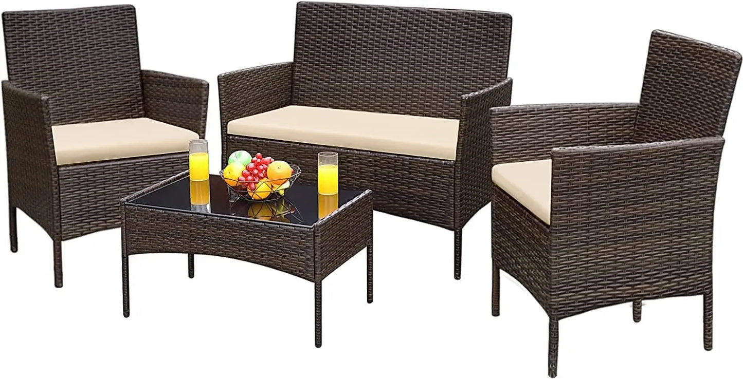 4 Piece Backyard Conversation Set