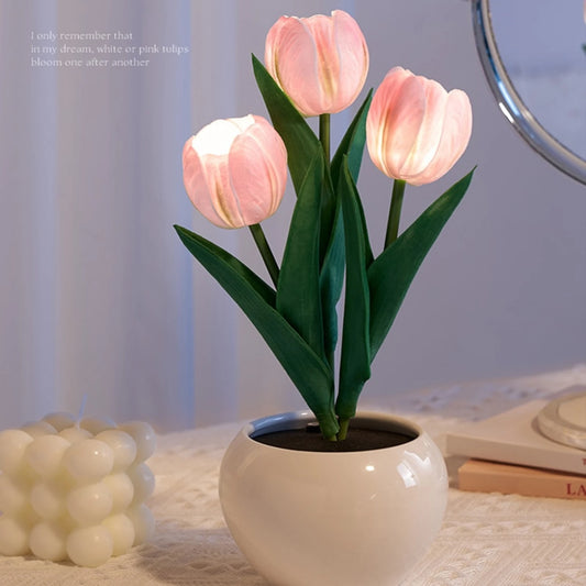 Beautiful LED Tulip Bedside Lamp