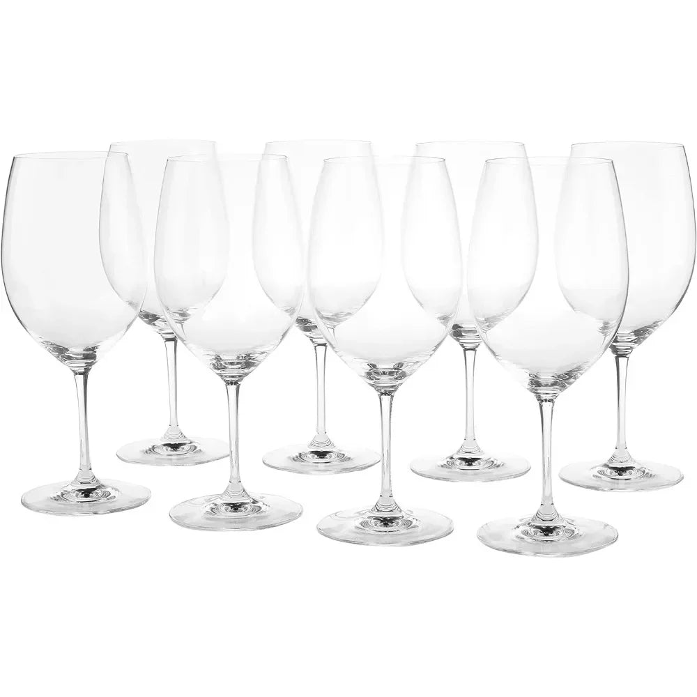 Bordeaux/Merlot/Cabernet Wine Glasses Pay for 6 Get 8 Luxury Crystal Cups 21.52 Ounce Glass